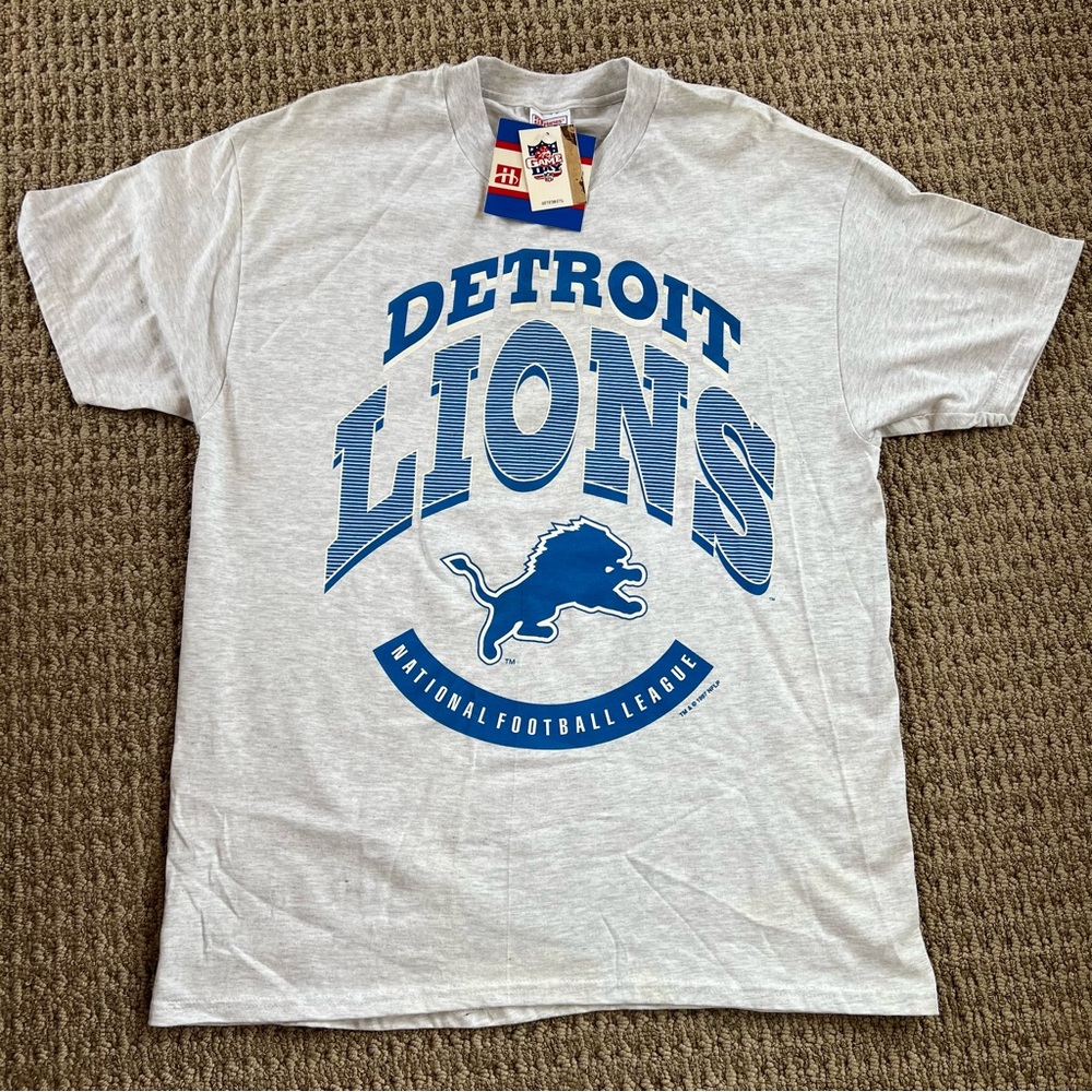 Vintage Detroit Lions Hanes TShirt - Brand New